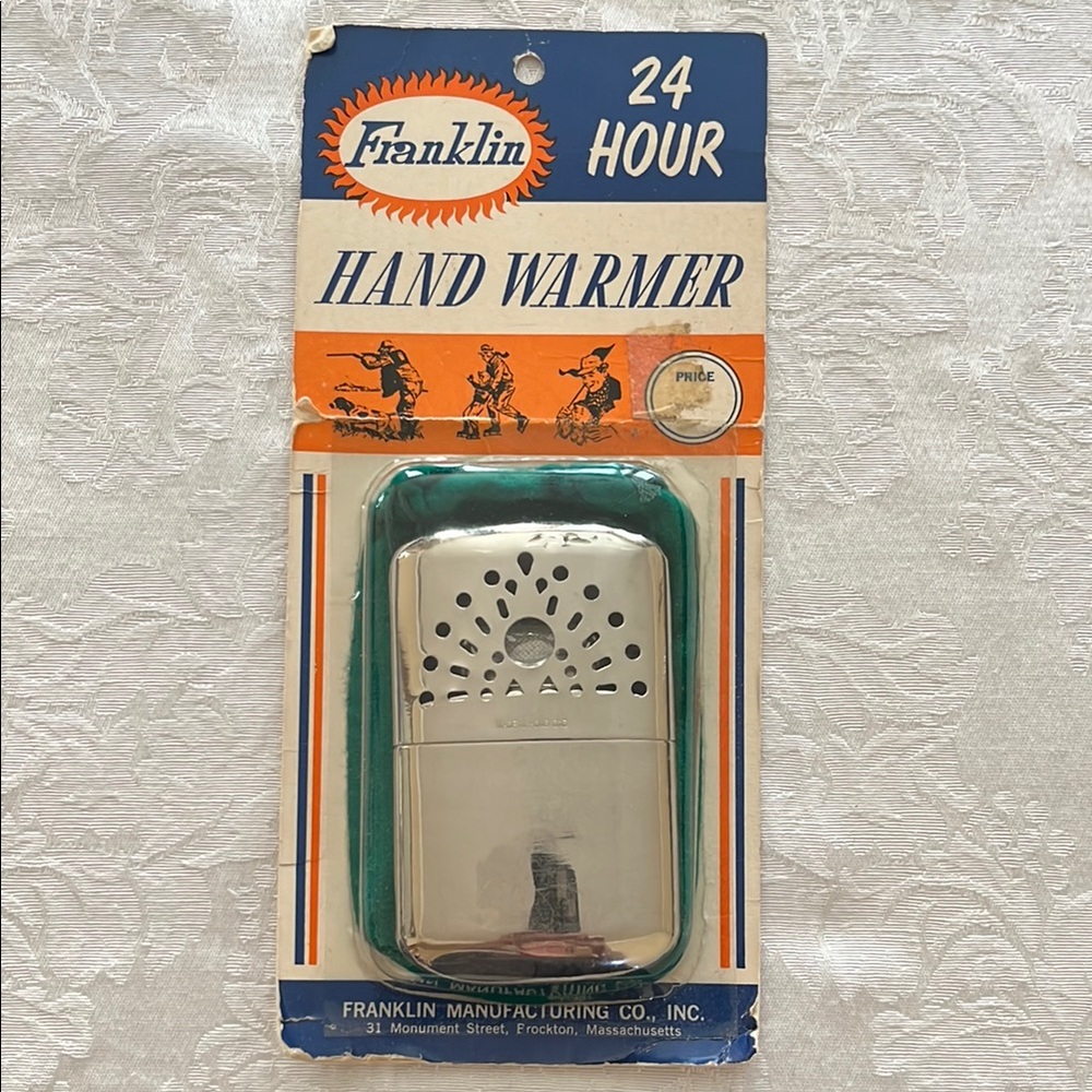 Silver Vintage Hand Warmer for Outdoor Comfort
